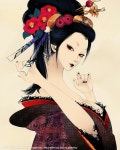 Geisha art | 게이샤, 그림, 여성 얼굴