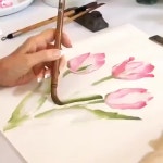수채화 illustrator에 있는 핀