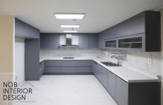 [부평인테리어]연그레이 싱크대로 꾸민 50평대 아파트 주방 +인천 부평구 삼산동 신성미소지움 (삼산주공미래타운)  -노브인테리어 | 럭셔리 키친... 