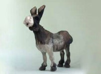 medium-donkey-C0054 | Pottery animals, Animal sculptures, Ceramic art sculpture