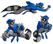 Sly Cooper poses. New drawing poses :) | 디자인