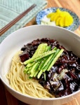 Jjajangmyeon 짜장면- Korean Black Bean Noodles | Recipe in 2022 | Black bean noodles, Korean black bean noodles, Bean noodles
