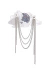 Halcyon Moon silver chain brooch | 쥬얼리