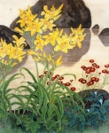Jin Hongjun 靳洪軍 (b.1937) —   (840x1028) | 중국화, 꽃 그리는 법, 한국화