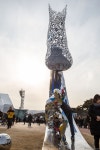 강릉올림픽프라자 Kangnung Olympic Plaza 와 관동하키센타and Hockey Center 의 풍경  평창동계올림픽이 평창부근과 강릉에서 나누어 실시... 