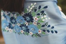Pin by 이서목 on 천아트 | Fabric painting, Fabric crafts, Hand embroidery