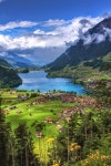 The Village of Lungern - #Switzerland The village of Lungern lies 750 me...(이미지 포함) | 여행사진, 경치, 풍경 사진