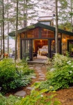 Rustic Resort Entry | 통나무집, 별장, 작은 집