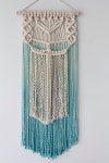 Made with natural cotton rope and Tasmanian oak dowel  Size: 35cm wide x 60cm long  Can be hand dyed in… | 마크라메, 매듭