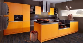 상큼함부터 따뜻함까지, 오렌지 인테리어 | Interior design kitchen, Kitchen design, Orange kitchen