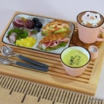 ミニチュア★クロワッサンサンド完成！ #miniature#miniaturefood #ミニチュア#ミニチュアフード | 점토, 미니어처