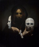 mrmonst3r: “ Three Masks by Ray Donley ” | 공포, 예술, 유화