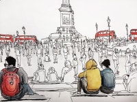 sketchbook에 있는 dw님의 핀 | 수채화 사진, 스케치, 여행