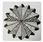 Zentangle handdrawn decorativetile/coasters set | 젠탱글 패턴, 패턴, 옵아트