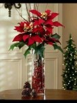 Pin by ìì ê¹ on 꽃꽂이 | Christmas vases, Christmas flower arrangements, Christmas floral arrangements