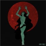Harley and J Blood Moon | 예술, 아크릴화