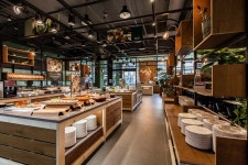 Korean style salad bar restaurant all with ssam interior design | 카페 인테리어 디자인, 커피 숍 인테리어, 레스토랑 디자인