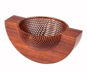 Rocking Bowl (cocobolo wood) by Hans Weissflog. | 목공예, 인테리어, 나무 공예