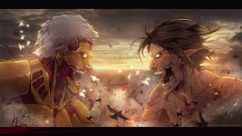 Armored Titan vs Eren by jurikoi.deviantart.com on @DeviantArt | 그림, 진격의 거인