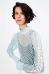 Knit sweater with ruffle trims | 니트, 디자인