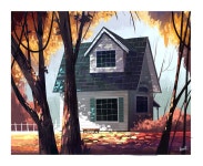 ArtStation - Sunny House, Flavio Remontti | 그림, 배경
