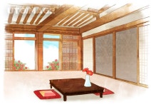 유토이미지 | 한옥풍경 001 - 2023 | 집, 마당, 건물