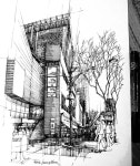 ㆍ ㆍ 어느 동네 언덕길 풍경 Technical Drawing ㆍ 다양하고 특별한 기법으로 공간스케치를 하고 싶으신 분들은 DM으로 연락주세요.... 