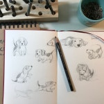 수채연필을 이용한 비글 드로잉 (파버카스텔의 graphiteaquarelle) . . . #연필 #수채연필 #색연필 #비글 #크로키 #드로잉... 