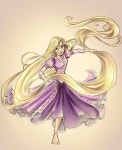 ...rapunzel with her long, swirling hair | 애니메이션, 라푼젤, 디즈니