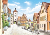 삶의 향기에 있는 Namgung Eui Jeong님의 핀 | 수채화 스케치, 색연필 그림, 산토리니