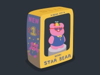 펭귄별 주식회사 / 슈퍼스타베어 / 캐릭터디자인 in 2022 | Bear toy, Toys, Lunch box