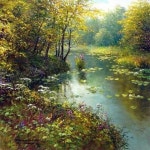 유화에 있는 신유정님의 핀 | 풍경 그림, 풍경화, 캔버스 그림