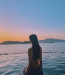 Instagram의 정 윤님: “조식먹구 온수풀, 핑크노을로 하루 마무리🌅 #여수여행 #슈가브리움 #풀빌라” | 하늘, 물, 자연