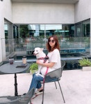 잘 웃는 강아지 복동이 카페 나들이 | 강아지