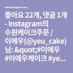 이에우케이크(YEUCAKE) | 좋아요 22개, 댓글 1개 - Instagram의 수원케이크주문 / 이에우(@yeu_cake)님: "#이에우 #이에우케이크 #yeu" | Oil cake...