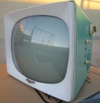 VINTAGE 1958 PACKARD BELL LEAVE IT TO BEAVER AQUA ATOMIC TUBE TELEVISION TV SET(이미지 포함) | 빈티지