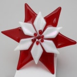 Poinsettia | Fused glass | 유리