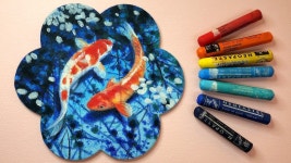 오일파스텔, 크레파스 풍경화 그리기 (기법꿀팁) Oil Pastel Techniques [이사랑 E_SARANG] - YouTube | Oil pastel techniques... 