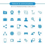 네트워크 및 통신 아이콘을 설정, 아이콘, 아이콘, 멀티미디어 PNG 및 벡터 에 대한 무료 다운로드 | Communication icon, Cell... 