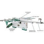 Grizzly G0699 Sliding Table Saw with Scoring Blade Motor, 12-Inch - Power Table Saws    Table Saw Miter Gau… | Sliding table... 