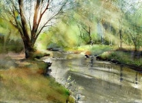 Pin by 원다움 on 풍경 수채화 | Watercolor landscape