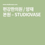 편강한의원 / 양재 본원 – STUDIOVASE | 양재