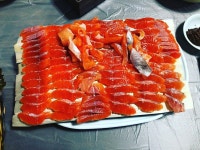 #송어회 ...