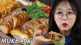 막국수 먹방 JOKBAL (Pigs Trotters) & MAKGUKSU MUKBANG | EATING SOUNDS - YouTube | 식품 아이디어, 레시피