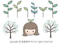[수제스티커/포토샵스티커다운] 뚱빠의 새싹이 올라온다 수제스티커 - 새싹, 나무 한그루, 봄 : 네이버 블로그 | 새싹, 그리드 레이아웃, 인포그래픽