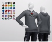 Rustys — Basic Hoodie M 35 Color 무단수정/2차배포 절대 금지 DO NOT... | Sims, Sims 4, Sims 4 clothing