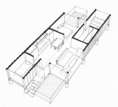 Containers of Hope, a $40,000 Home by Benjamin Garcia Saxe | 컨테이너 하우스, 컨테이너 홈, 집 평면도