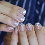 unistella #daily_unistella #daily_uninails #weddingnails #glitternails #NOTD💅🏻 ✔유니스텔라 … | 네일아트, 웨딩 네일, 귀여운 네일