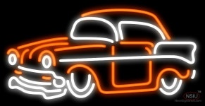 1956 Orange Classic Car Real Neon Glass Tube Neon Signs | 네온사인, 자동차, 네온