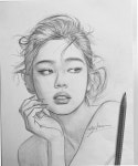 JENNIE FANART on Twitter - 2022 | 얼굴 그림, 초상화, 그래피티 그림